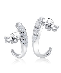 Unique Designed With CZ Stone Silver Ear Stud STS-5499